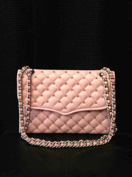 Studded blush handbag