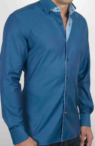 Stone Rose Teal Dress Shirt